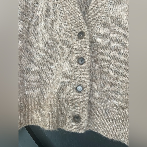 Jenni Kayne Boyfriend Cardigan in Almond, Size Small - Picture 4 of 7